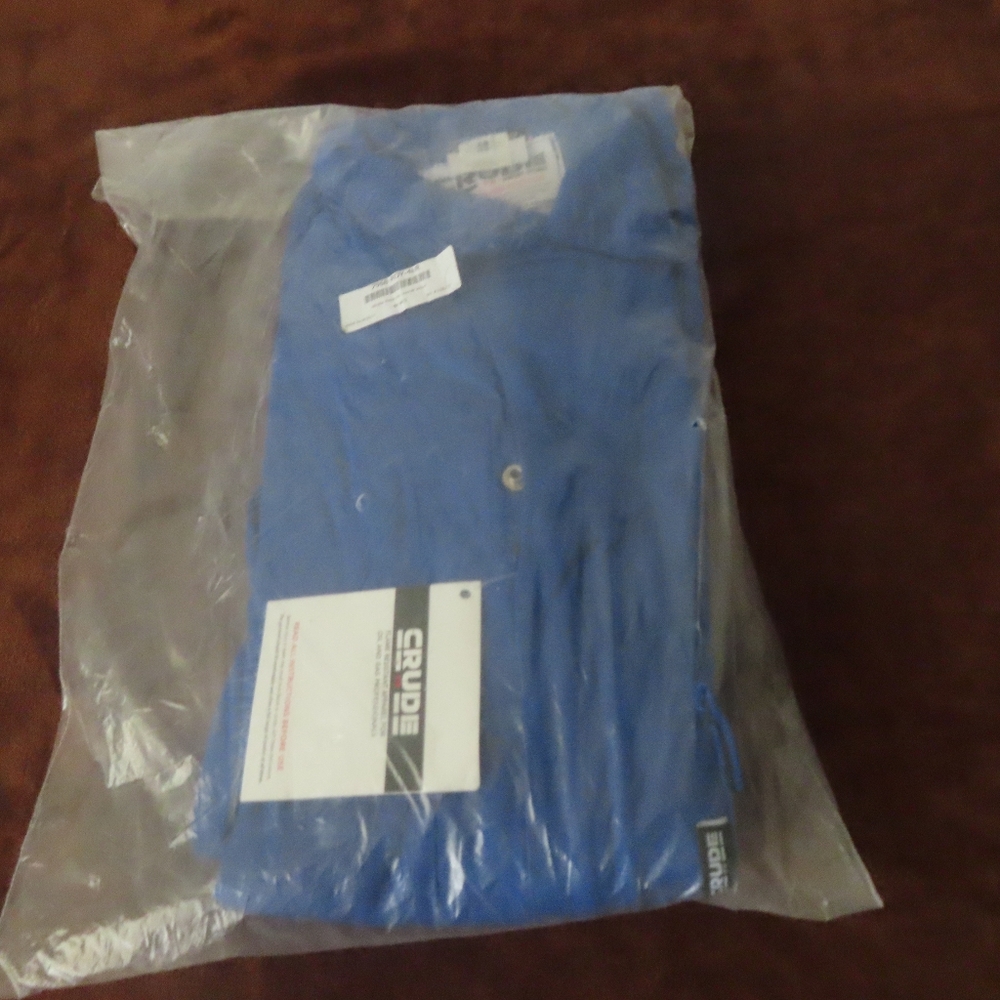NEW Crude FR Wear Royal Blue Coveralls Sz 48R 7968-ROY With Reflectors